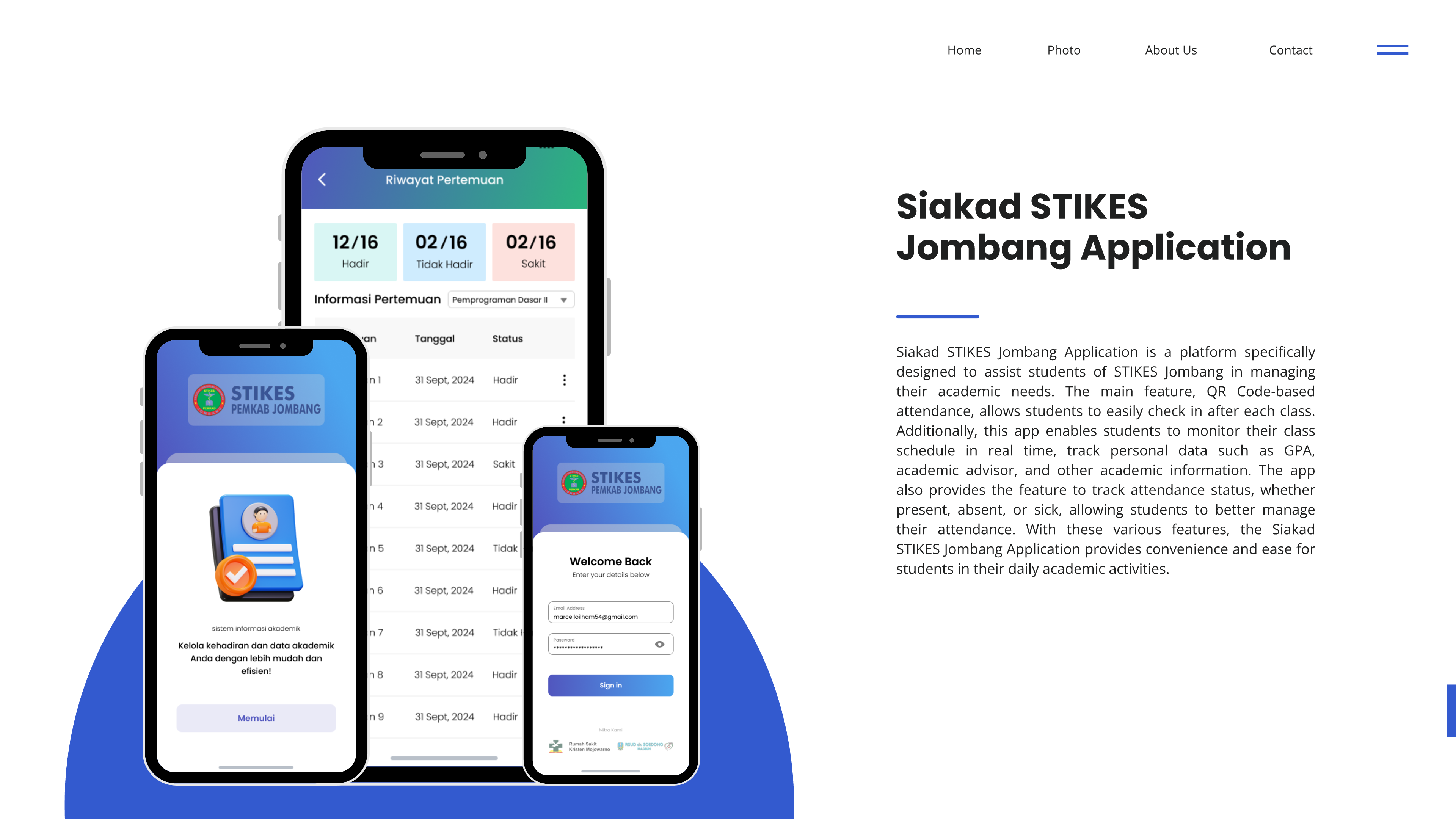 Siakad STIKES Jombang Application