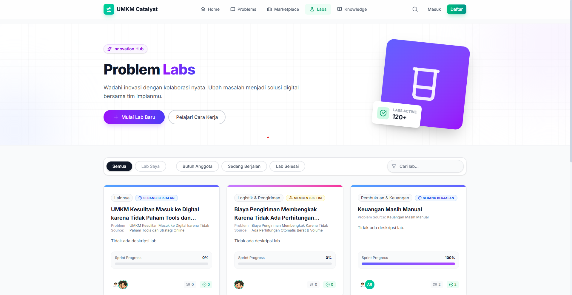 UMKM Catalyst — AI-Powered Digital Transformation Platform for Indonesian MSMEs - Screenshot 2
