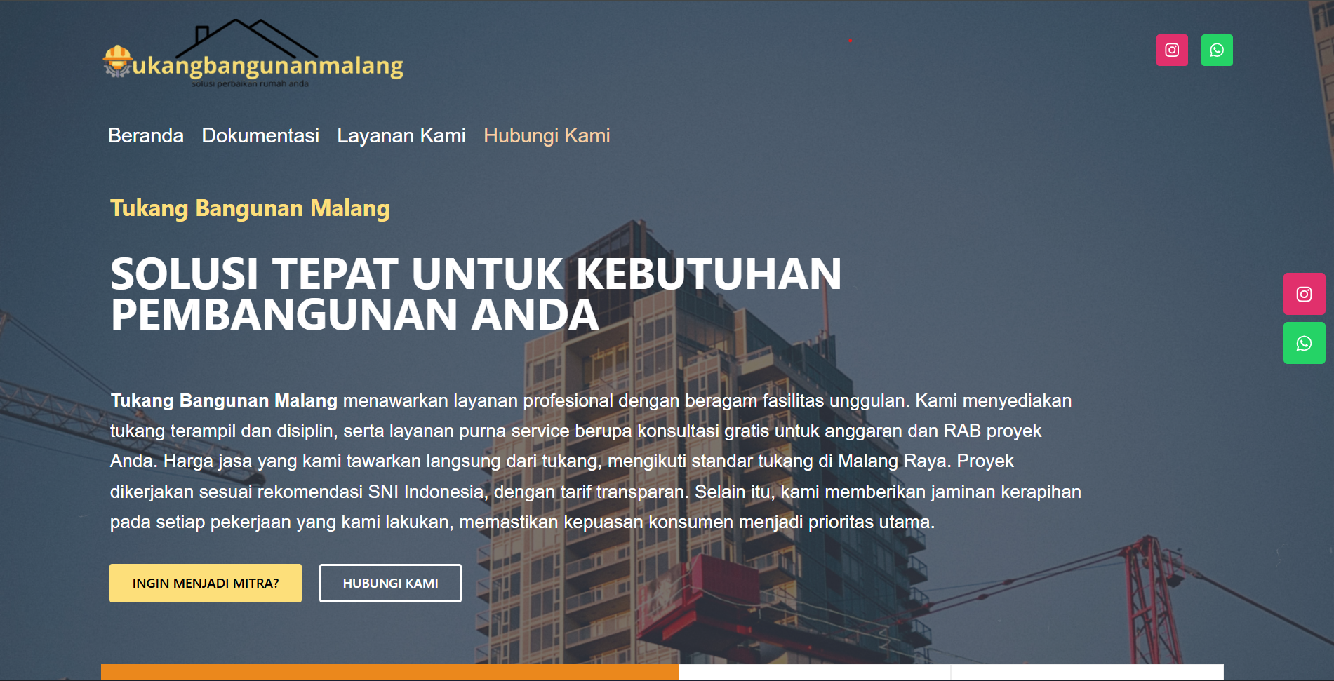 Tukang Bangunan Malang